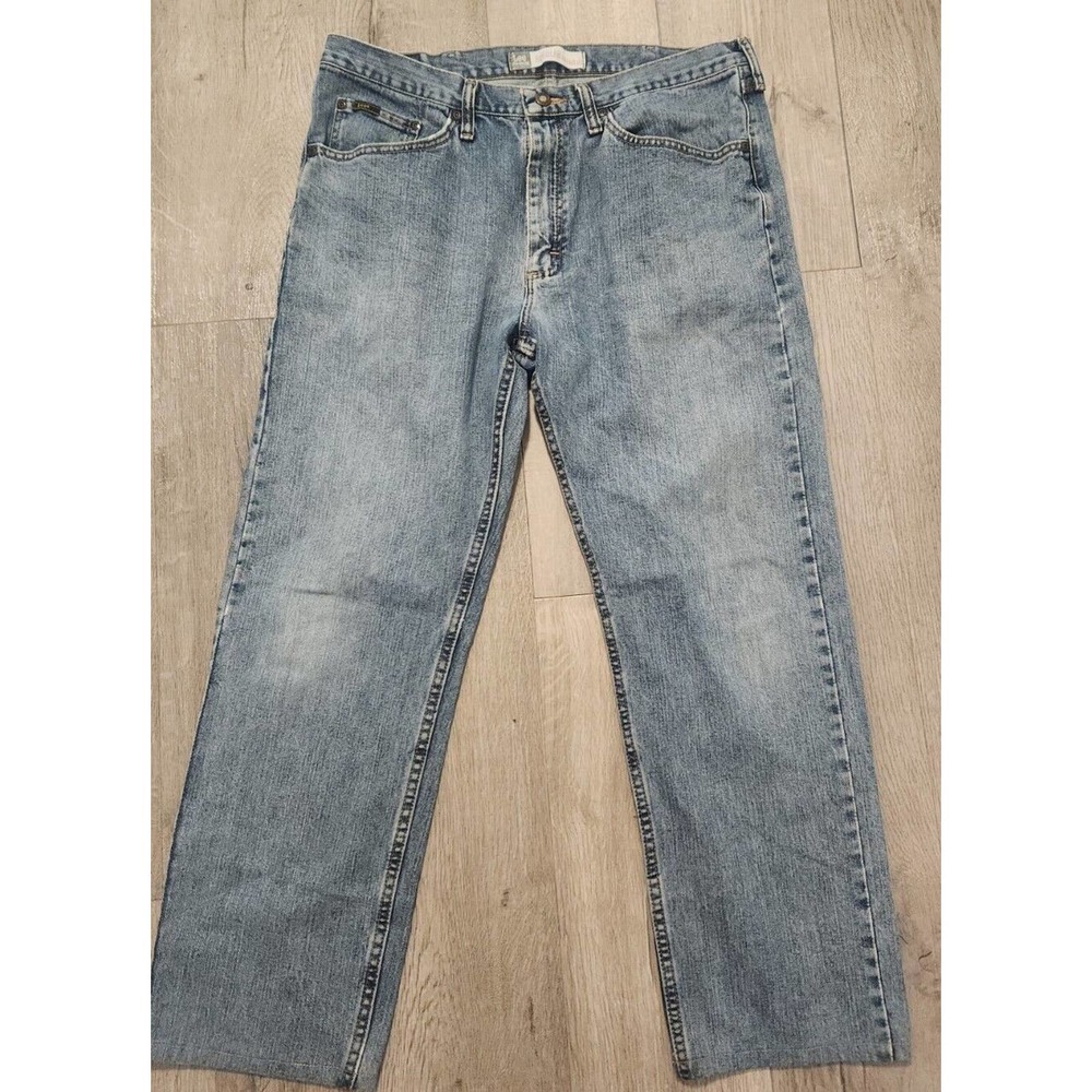 Lee Premium Regular Straight‎ Leg Jeans Pants 36x28 Blue